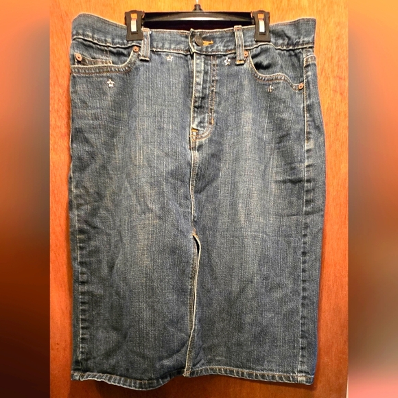 GAP Dresses & Skirts - Gap Jeans Dark Wash Denim Skirts Sz8